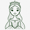 Female character design in vector format, suitable for Cricut cutting machine or laser cutter projects.
