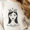 Cute Royalty Clip Art Design Illustration of a girl in royal attire created using digital graphics tools.