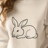 Cute Rabbit SVG Design A vector graphic design featuring a cute rabbit as the main subject.