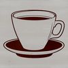 Free Vector Tea Cup Illustration A simple design of a teacup with handle, ideal for vector art projects and DIY crafts.