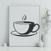 Vector Tea Cup Illustration A digital illustration of a teacup made from vector shapes, suitable for use in design software like Illustrator.