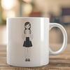 Cute Girl Illustration in Vector Style Young girl illustration in vector format