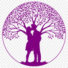 Entwined Tree of Love An illustration of a tree with intertwined branches forming a heart shape, symbolizing love.