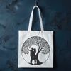Whimsical Tree Silhouette SVG An SVG design featuring a romantic tree shape, perfect for crafting and customization.