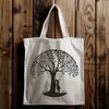 Embracing Tree Figurine Vector Art A vector design featuring a tree with embracing figures, perfect for romantic occasions or wedding decorations.