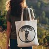 Embracing Unity in Nature A stylized illustration of two people embracing under the branches of a tree, symbolizing love and unity.