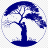 Beautiful Couple's Tree Symbolism An illustration of a tree with intertwined branches, symbolizing love and partnership.