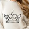 Digital Crown Template A digital crown design in vector format, suitable for cutting machines and laser cutters.