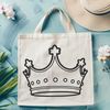 Stylized Crown Icon in Vector Format A stylized crown icon created as a vector graphic, suitable for digital designs.
