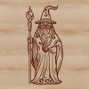 Magic Enchantress Illustration Vector illustration of a wizard from a fairy tale fantasy world.