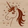 Mythical Unicorn Vector Design Illustrated mythical creature with a unicorn head in a vector design format.