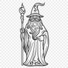 Unique Wizard Stencil - Free DXF