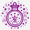 Beautiful Potion Bottle In DXF Free Commercial Use Download