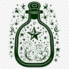 Ornate Potion Bottle SVG, PNG, PDF And DXF Files