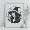 Free Unique Witch Vector Illustration