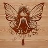 A mythical fairy with ornate wings and dress, inspired by classic fairy tale illustrations.