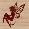A colorful illustration of a mythical fairy, suitable for use in fantasy designs and projects.