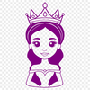 Royalty-Free Female Character Graphic A royalty-free illustration of a young female princess.
