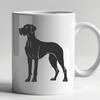 Large Canine Companion SVG Art A large, standing dog breed illustration.