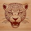 Spotlight on a Jaguar's Face A close-up illustration of a jaguar's head, featuring distinctive spots and a powerful build.