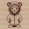 Detailed Jaguar Vector Illustration A sleek and powerful big cat, the jaguar is depicted in a detailed vector illustration.