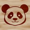 Colorful Panda Vector Artwork Downloadable A vector graphic representation of a black and white panda mammal species.