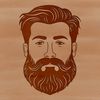 Bearded Gentleman Illustration A digital illustration of a man with a beard, created as a vector graphic.
