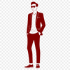 Free SVG Male Graphic Design A simple illustration of a male figure designed as vector art for various uses including digital and laser cutting.