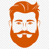 Bearded Male Figure Illustration A male figure with a beard is depicted in this vector art image.