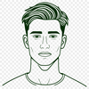 Free Digital Man Icon A high-quality digital illustration of a man in a simple design style.