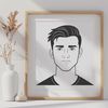 Minimalist Vector Man Illustration A male figure depicted as a simple vector illustration.