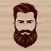 Bearded Gentleman SVG Icon A male figure with a beard, created as a vector graphic for design and cutting purposes.