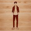 Beautiful Man Outline Vector Image Male figure clip art in vector format designed for digital cutting machines and various design applications.