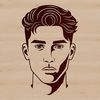 Editable Male Clip Art An editable male figure designed as a clip art element in scalable SVG format.