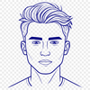 Free Man Icon SVG Download An SVG icon of a person representing human male form designed with precision.