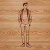 Beautiful Vector Clip Art Man A simple line art illustration of a male figure, suitable for vector design projects.