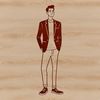 Outline Man Clip Art Design A simple outline of a man designed for commercial and personal projects in various file formats such as PNG, PDF, and DXF.