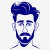 Beautiful Man Clip Art Design A male figure in a simple design for vector art.