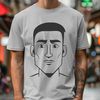 Male Figure Vector Art Illustration A detailed vector illustration of a male figure with various facial features.