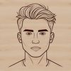 Free Downloadable Man Icon Male figure designed in vector format for graphic design and crafting applications.