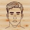 Scalable Male Figure Design A male figure designed as a scalable vector graphic (SVG) with clean lines and simple shapes.