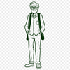 SVG Figure Illustration Designs A digital illustration of a male figure in various poses, suitable for vector graphics and cutting machine designs.