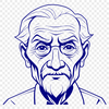 Simple Human Figure Design A male figure depicted in a simple vector style.