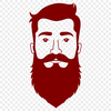 Stylized Male Portrait SVG Graphic A male figure with facial hair, created as an SVG graphic.