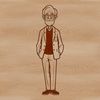 A vector illustration of a man in various poses.
