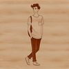 Male Silhouette Vector Art for Cutting Machines Male figure silhouette in vector format, suitable for cutting machines and laser cutters.