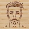 Beautiful SVG Male Silhouette Graphic A male silhouette in a simple outline style suitable for cutting machines and vector art.