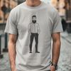 Classic Gentleman Vector Graphic A digital vector graphic image of a man with a traditional facial hair style.