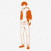 Beautiful Vector Graphics Man An illustration of a male figure created using vector graphics.