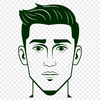 Vector Male Figure Art A male figure designed as vector art, suitable for various graphic design applications.